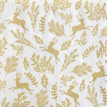 Preview: Paviot Servietten my little forest, Druck gold,