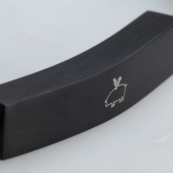 Pig& Hen, bracelet Madd Matt, nylon, closure choker, front, black | black, detail