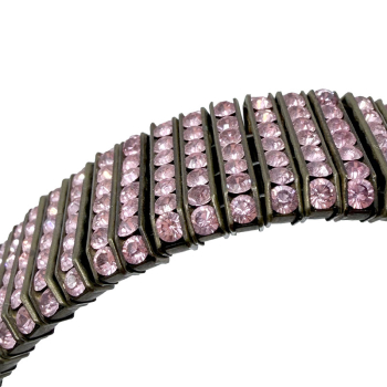 Rosa Templin Bracelet Sunset Swarovski pink, derail elements