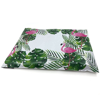 Preview: SNAZZY BAG gift envelope Jungle Material Polymer Color pink-green, side