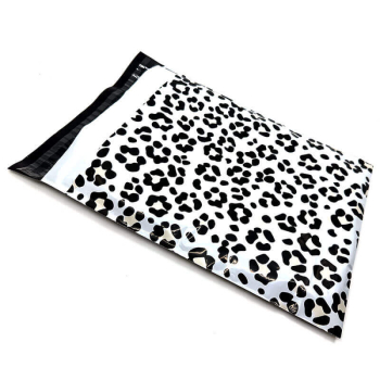 Preview: SNAZZY BAG Briefumschlag Leox, Druck schwarz rosa, back