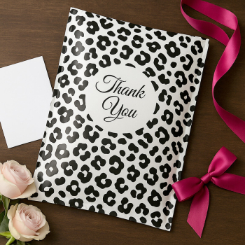 Preview: SNAZZY BAG Briefumschlag Leox, Druck schwarz rosa, style