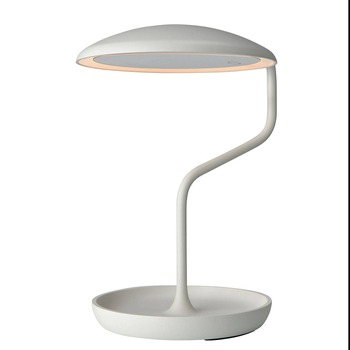 Villeroy & Boch VERSAILLES white LED vanity mirror with curved aluminium stand and storage tray