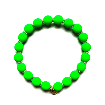 Super Gem bracelet beads Big neon green