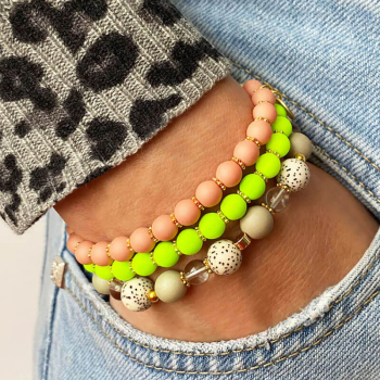 Preview: Super Gem Perlenarmband LITTLE Neon lime, style