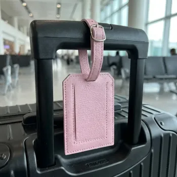 Preview: Trixi Gronau Carry, Trailers,leather pink, luggage tag, style