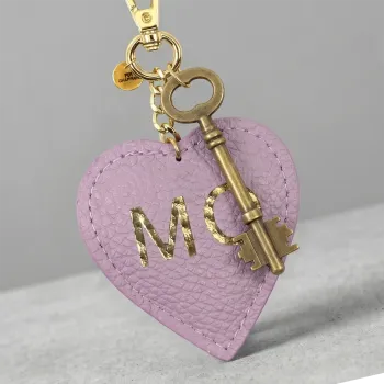 Trixi-Gronau Leder Herzanhaenger Coeur rosa style2