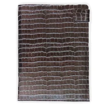 FRIZZI, Dokumentenmappe, Lederhülle A4, metallic lila