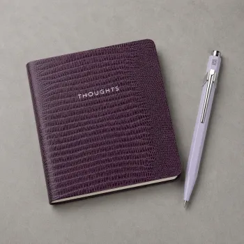 Preview: Notizbuch, ledergebunden, Tagebuch,lila, Trixi Gronau, style