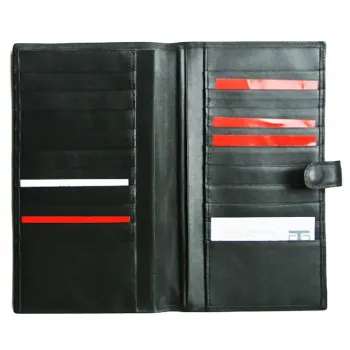 Preview: Travel Wallet Nappa black Trixi Gronau, inside