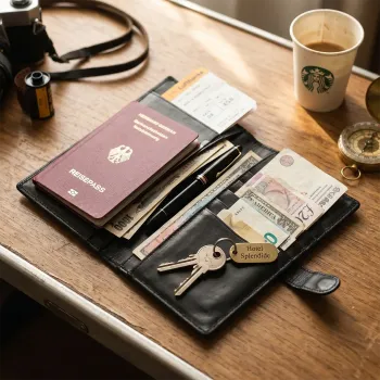 Preview: Travel Wallet Nappa black Trixi Gronau, style
