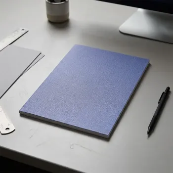 Preview: Trixi Gronau, blaues DIN A4 Notizbuch, Skivertex, Tagebuch, style