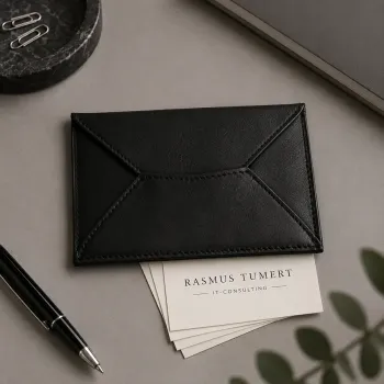Preview: Trixi Gronau, MIRA, mini envelope for businesscards, nappa black, style