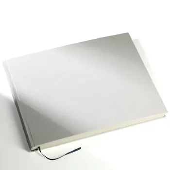 Nane, A4 Gästebuch, Echsen-Prägung weiss, Trixi Gronau