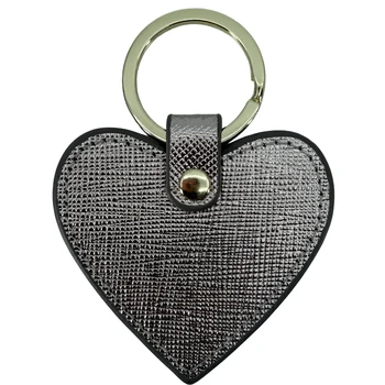 Trixi Gronau Schlüsselherz SUNNY Saffiano Metallic Gun