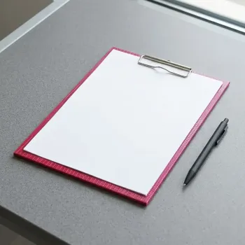 Preview: Clipboard A4 in Echsen-Optik mint mit Klemm Mechanik, style