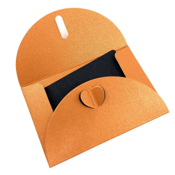 Preview: Mini Geschenkumschlag, Zoe metallic bronze, open