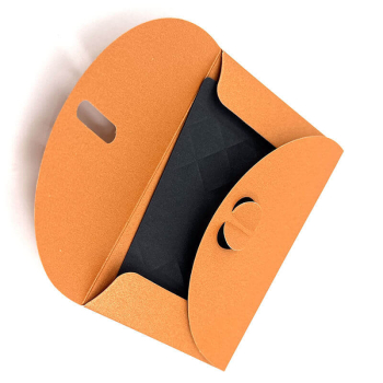 Preview: Mini Geschenkumschlag, Zoe metallic bronze, offen