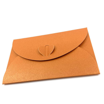 Preview: Mini Geschenkumschlag, Zoe metallic bronze seitlich