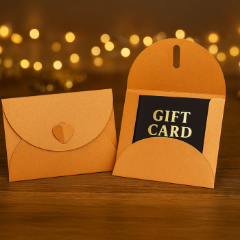 Mini Geschenkumschlag, Zoe metallic bronze, style