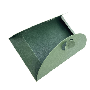 Preview: Mini Geschenkumschlag, Zoe metallic grün, offen