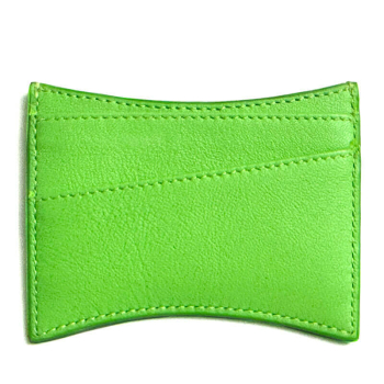 Preview: Talel. Creditcard Holder YOO leather Neon Green back