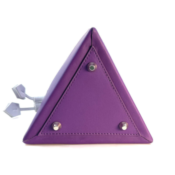 Talel Tote Bag triangle M purple, back