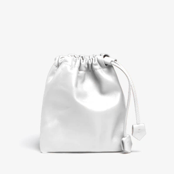 Talel Tote Bag triangle M purple, Innen Lederbeutel