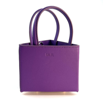 Talel Tote Bag triangle M purple, back