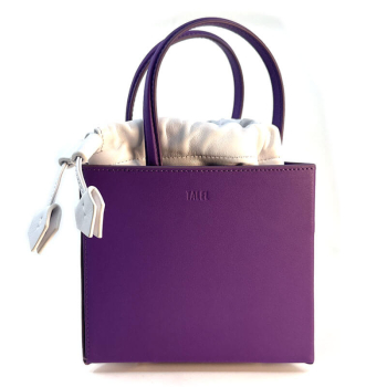 Talel Tote Bag triangle M purple, side