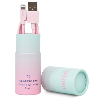 Talmo iphone lightning cable  bubblegum pink 1 meter, mit Gift Box