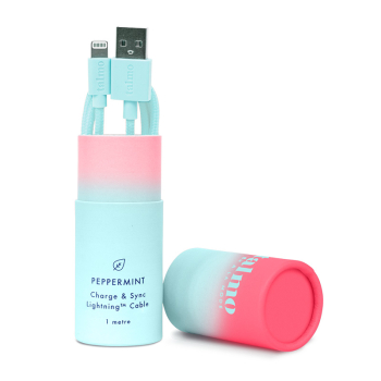 Talmo iphone lightning cable  bubblegum mint 1 meter, mit Gift Box