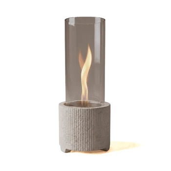 Tenderflame Glow Cycloflame Table Tischkamin aus Beton und Glas
