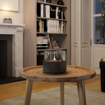 Preview: Tenderflame Kerze Cafe 14 MgO Keramik schwarz,style2