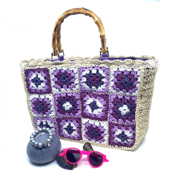 Trend tote, Carol multicolore, gehäckelt, style