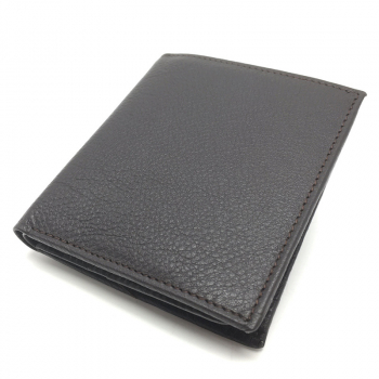 Trixi Gronau Men's wallet Anton with coin purse, brown deerskin