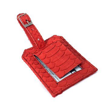 Carry, Kofferanhänger, Schlange Python, rot, detail, Trixi Gronau