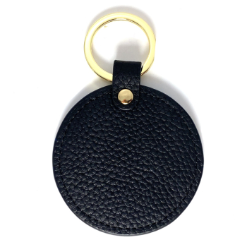 Trixi Gronau leather key fob Sonny black front