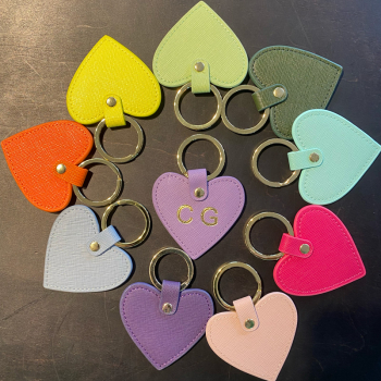 Trixi Gronau leather key fob, colour range