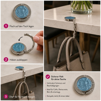 Trixi Gronau Taschenbutler ERIN Dakar metallic hellblau