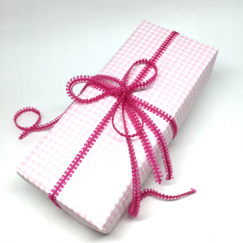 Geschenkband, Loop Band, pink, 8mm, style