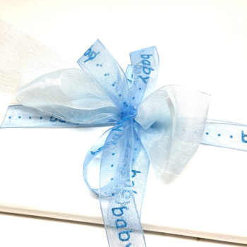 Geschenkband, Band, hellblau, Baby, style