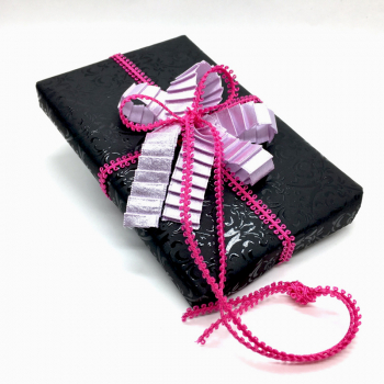 Geschenkband, Band, plissiert, 15mm, flieder, style