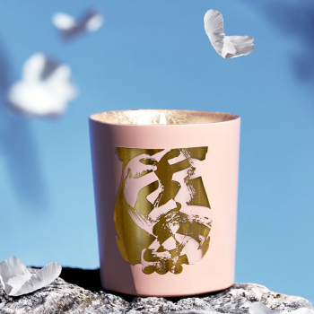Preview: Cire Trudon, scented candle, in glass, Maitre TsengxTrudon SOUS UN CIEL DE PÉTALES pink-gold, style