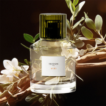 Preview: Trudon, Eau de Parfum VIXI transparenter Flakon und grüner Verschluß, style