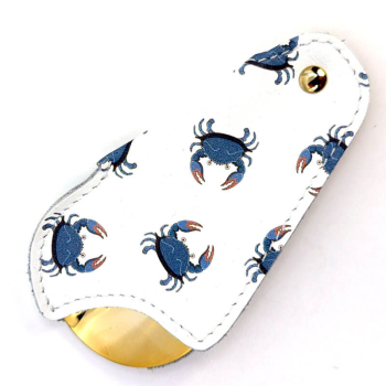 Utile4 Reise-Schuhanzieher  Krebs leder weiß print Krebs, zu