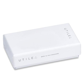 Preview: Utile4 Reise-Schuhanzieher  Krebs leder weiß print Krebss, Geschenkverpackung