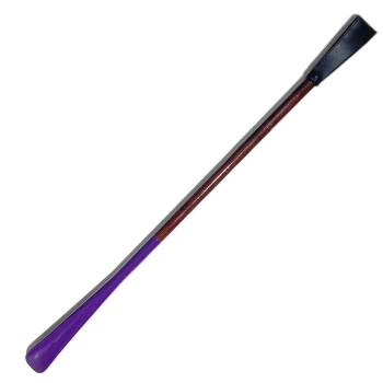 Utile4 Schuhanzieher dunkles Holz Lanyard purple, violett front