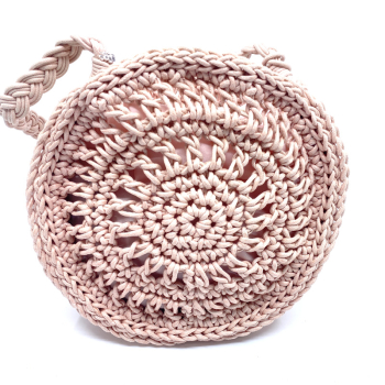 Crossbody Tasche Jayne powder, gehäkelt,