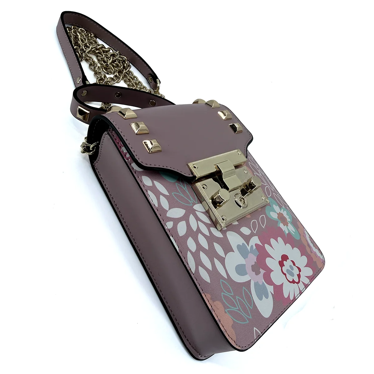 Vimoda Mini Schultertasche SAKARI rosa handbemalt